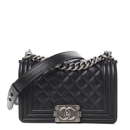 Chanel Calfskin Quilted Small Boy Flap Black 1 of 10