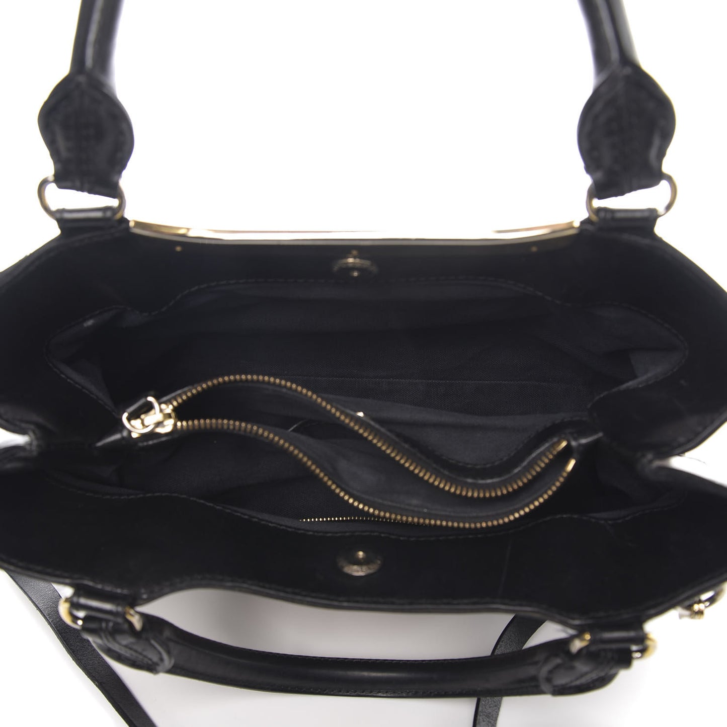 Canvas House Check Tote Black