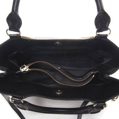 Burberry Canvas House Check Tote Black 4 of 13