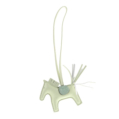 Hermes Milo Lambskin Matte Alligator Touch Grigri Rodeo Horse Bag Charm PM Vert Fizz Vert D'eau 1 of 5