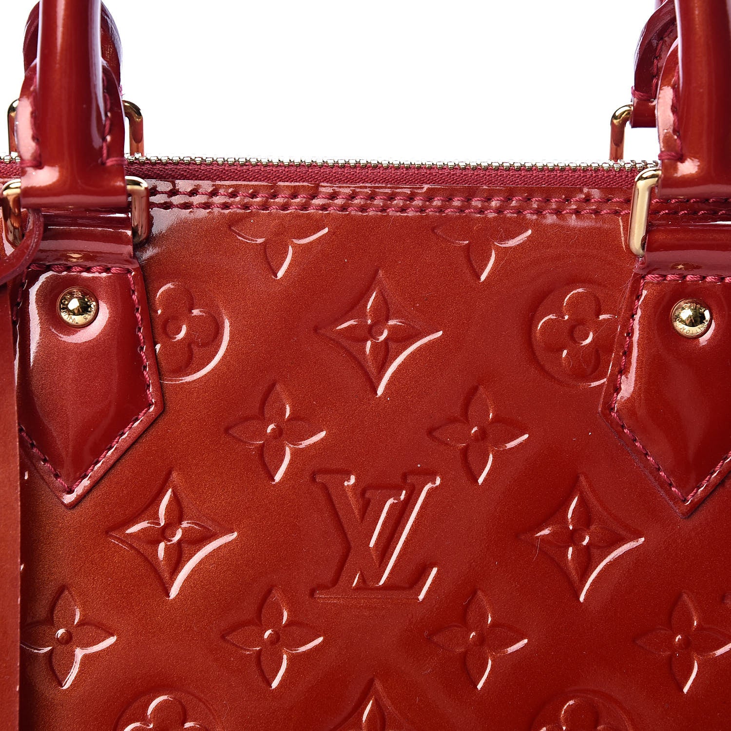 Louis Vuitton Vernis Alma GM Pomme D'Amour 8 of 12