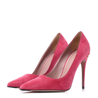 Gucci Kid Scamosciato Pumps 40 Pink 3 of 14