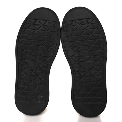 Prada Re-Nylon Spazzolato Rubber Triangle Logo Macro Quilted Womens 45mm Platform Sneakers 38.5 Black 6 of 9