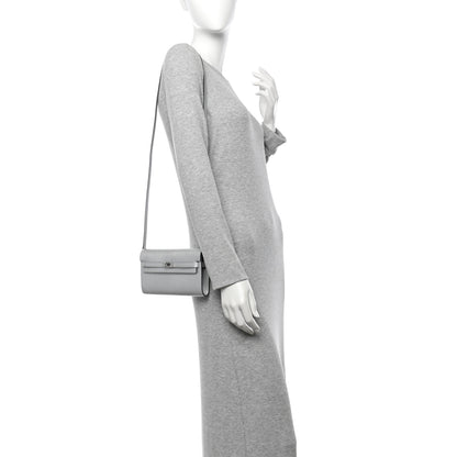 Hermes Metallic Chevre Chamkilight Kelly Wallet To Go Argent 2 of 11