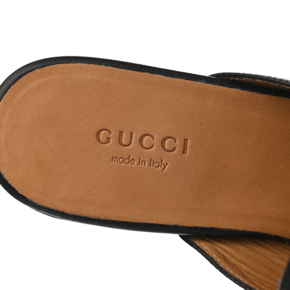 Gucci Calfskin Womens Princetown Slippers 36.5 Black 7 of 9