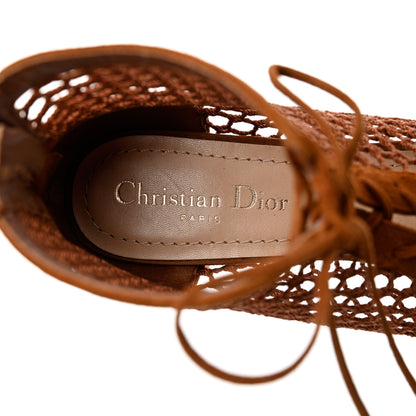 Christian Dior Suede Resille Naughtily-D 30mm Ankle Boots 40 Golden Brown 7 of 10