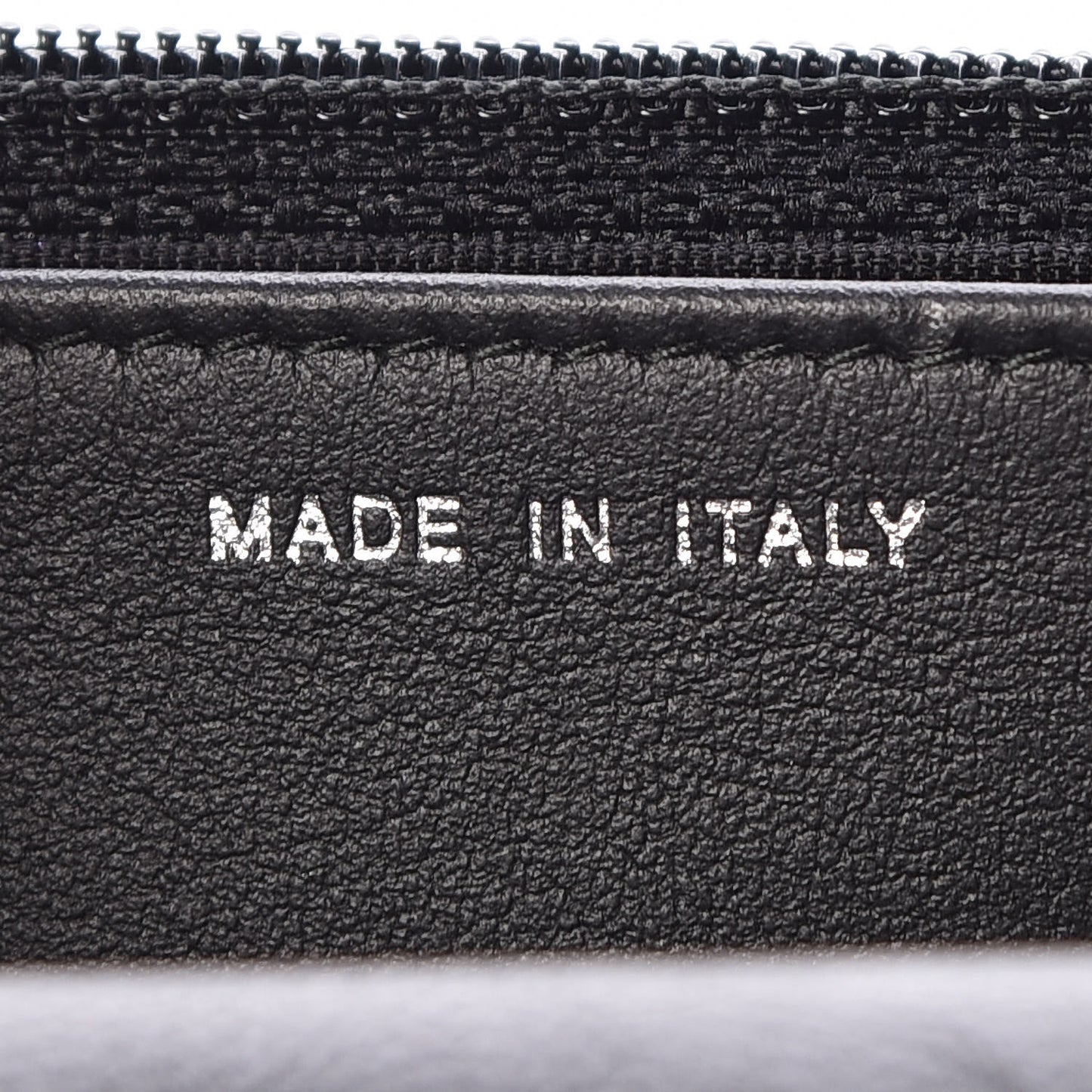 Crumpled Calfskin Quilted Wallet On Chain WOC So Black