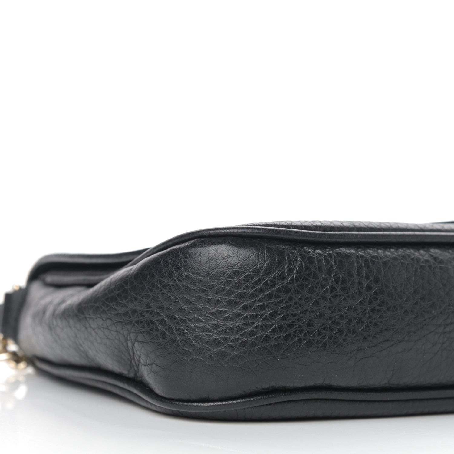 Gucci Pebbled Calfskin Medium Soho Flap Crossbody Black 8 of 9