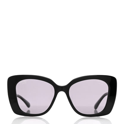 Chanel Acetate Strass Square Sunglasses 5422-B Black 2 of 8