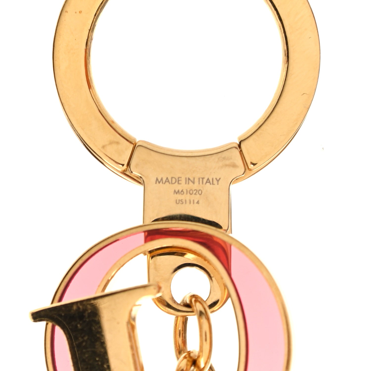 Louis Vuitton LV Tag Bag Charm Gold 5 of 6