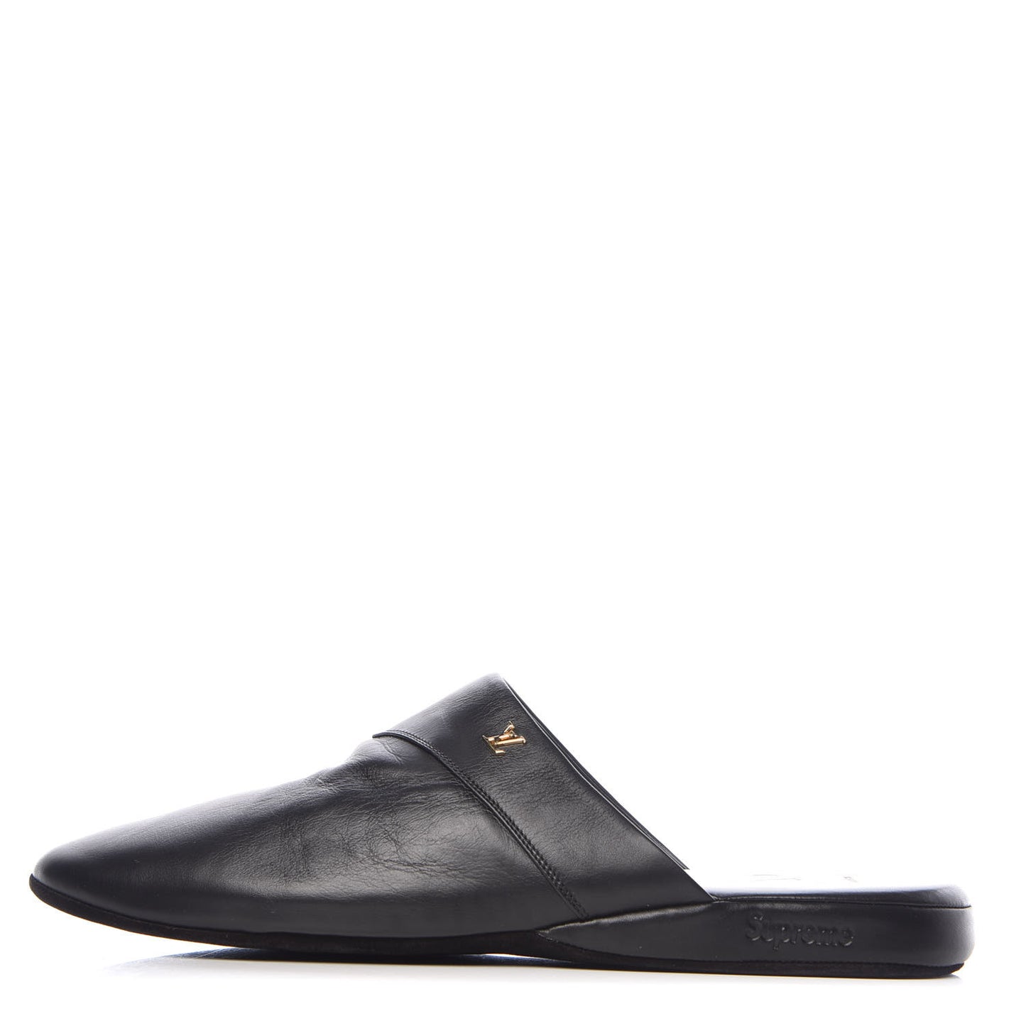X SUPREME Lambskin Mens Hugh Slippers 8 Black