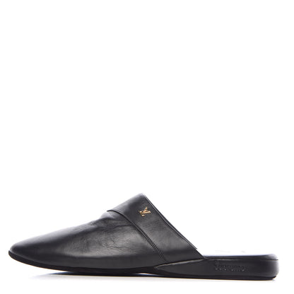 Louis Vuitton X SUPREME Lambskin Mens Hugh Slippers 8 Black 1 of 11