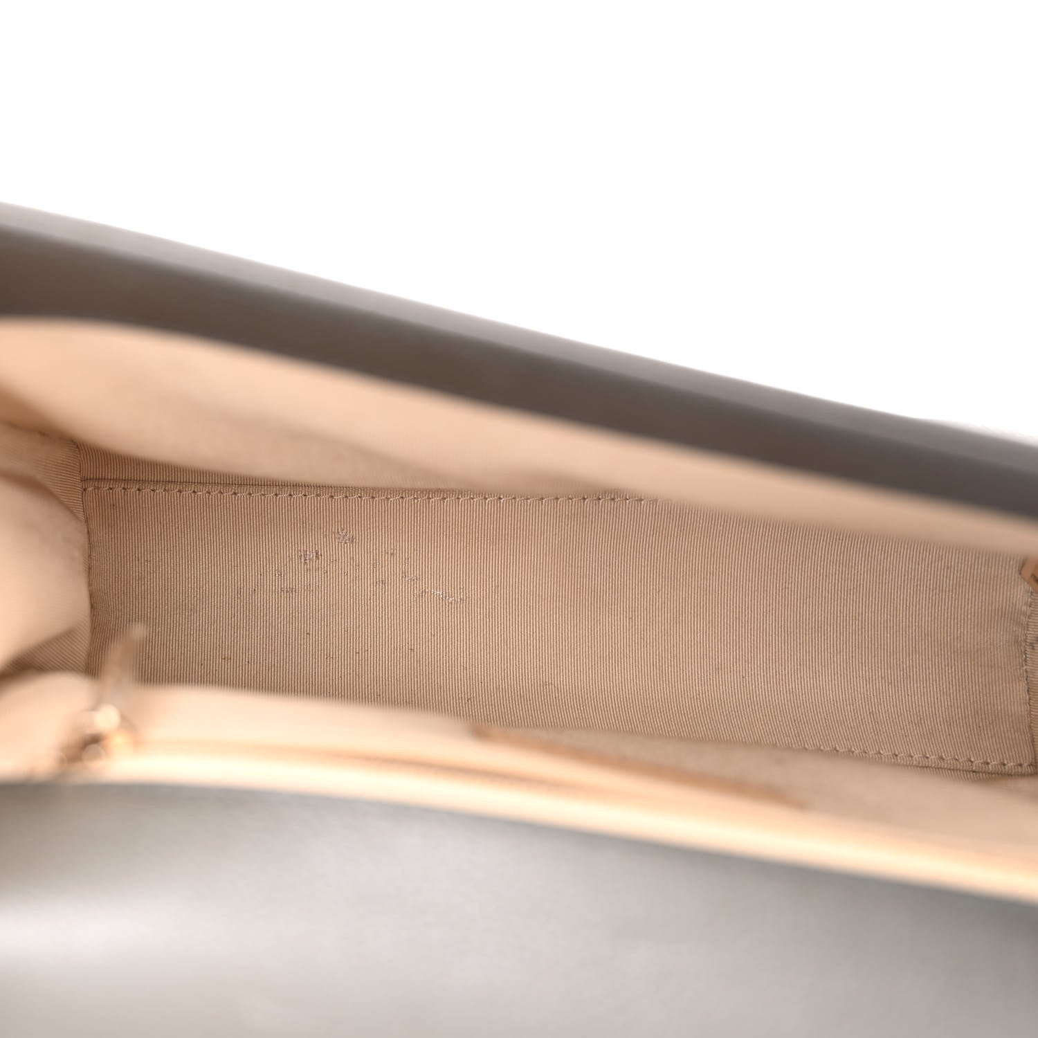 Chanel Grained Calfskin Quilted Medium Label Click Flap Bag Khaki 5 of 10