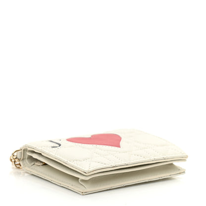 Christian Dior Lambskin Cannage DiorAmour Chinese Valentines Card Holder Multicolor 4 of 7
