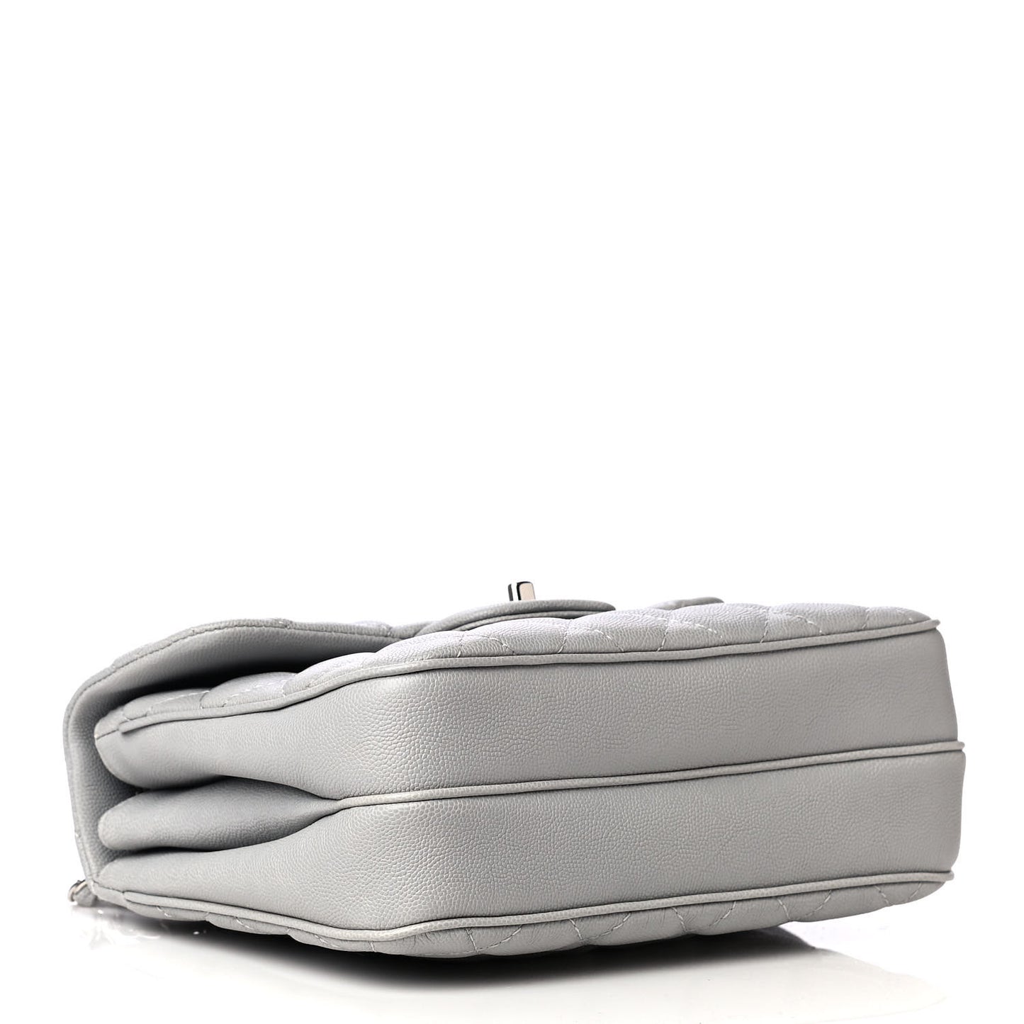 Caviar Quilted Medium Urban Companion Flap Grey