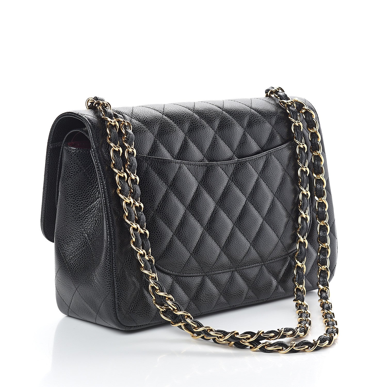Chanel Caviar Quilted Jumbo Double Flap Black 3 of 12