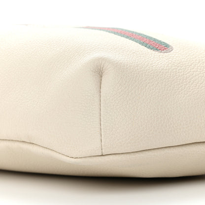 Gucci Grained Calfskin Logo Belt Bag White 10 of 12