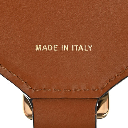 Fendi Ribbon Vitello King Logo Embossed Gingham Woven Adjustable Strap You Panna Black Cuoio 4 of 7
