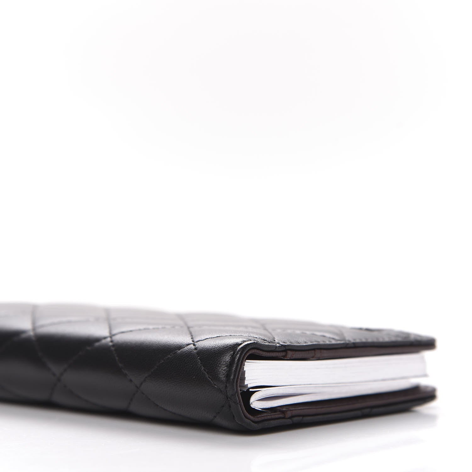 Chanel Lambskin Quilted Medium Agenda Cover Black 3 of 6