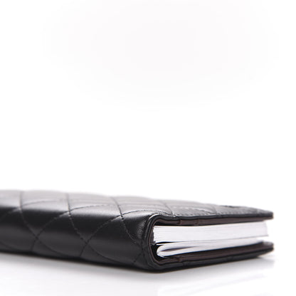 Chanel Lambskin Quilted Medium Agenda Cover Black 3 of 6