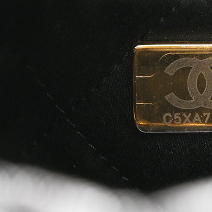 Chanel Shiny Crumpled Calfskin Quilted Pearl Mini Chanel 22 Black 13 of 21