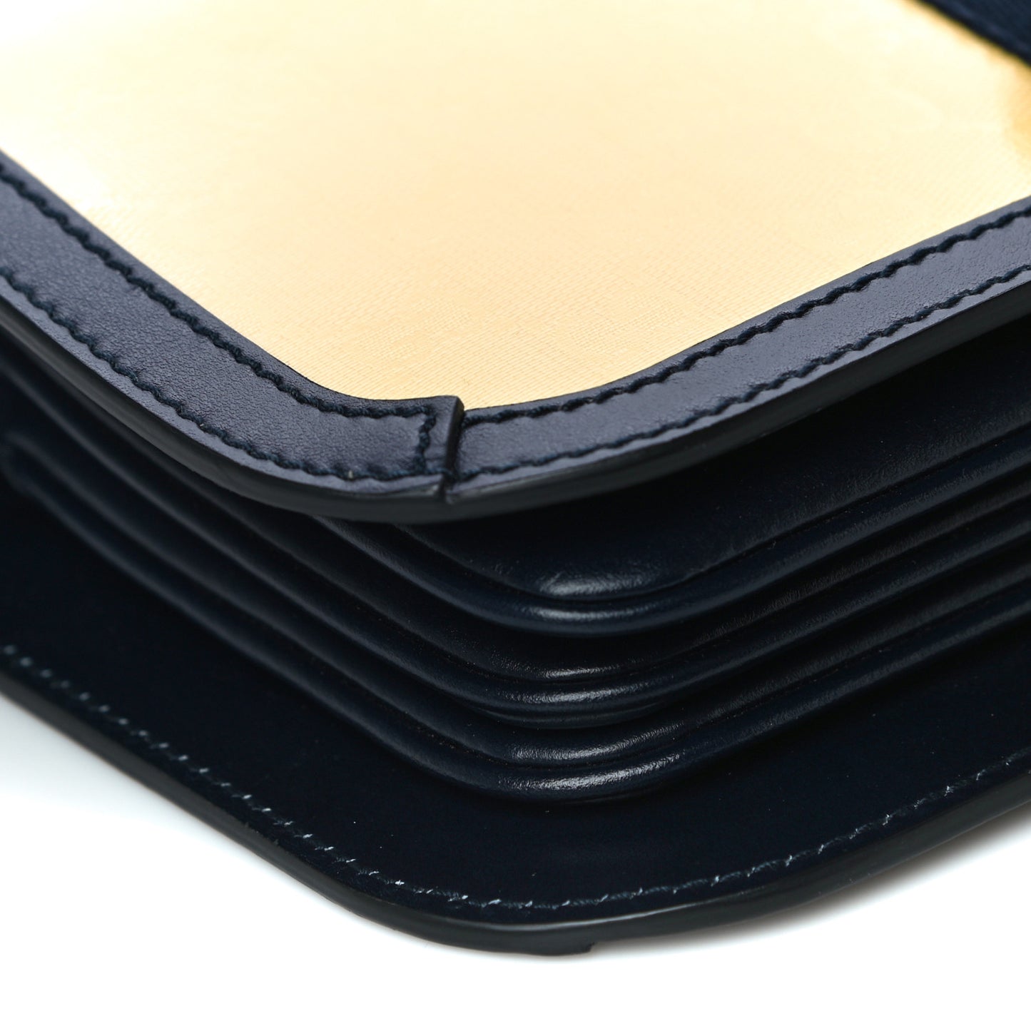Crystal Monogram Plutone Calfskin Web Ophidia Flap Messenger Bag Straw Yellow Blue