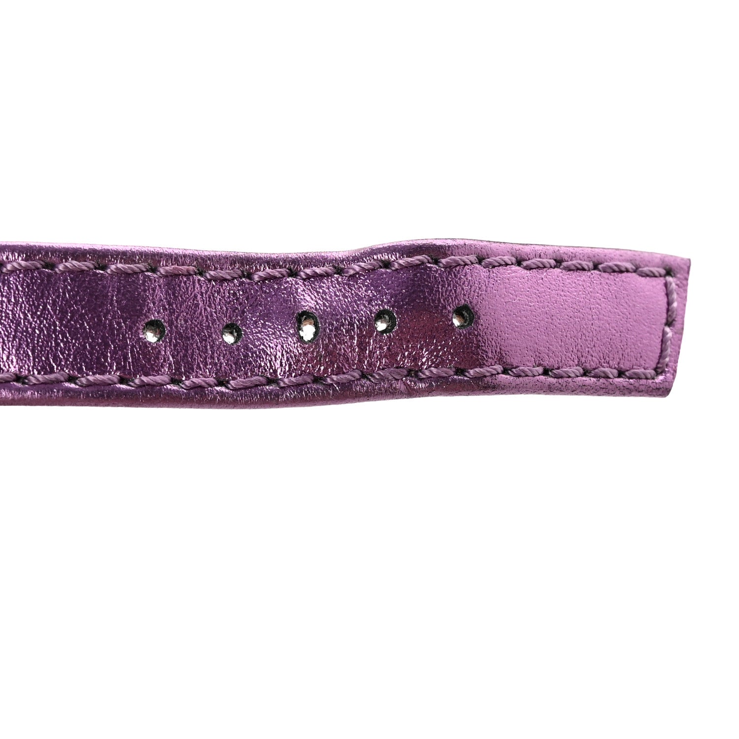 Gucci Metallic Nappa Horsebit Cross Strap 95mm Sandals 38.5 Violet 12 of 19