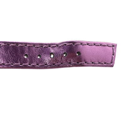 Gucci Metallic Nappa Horsebit Cross Strap 95mm Sandals 38.5 Violet 12 of 19