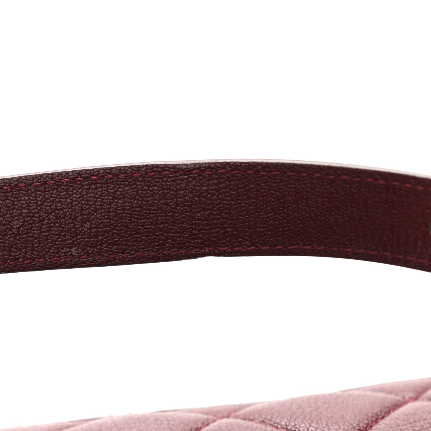 Chanel Goatskin Quilted Medium Perfect Edge Flap Burgundy 11 of 13