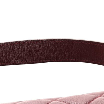 Chanel Goatskin Quilted Medium Perfect Edge Flap Burgundy 11 of 13