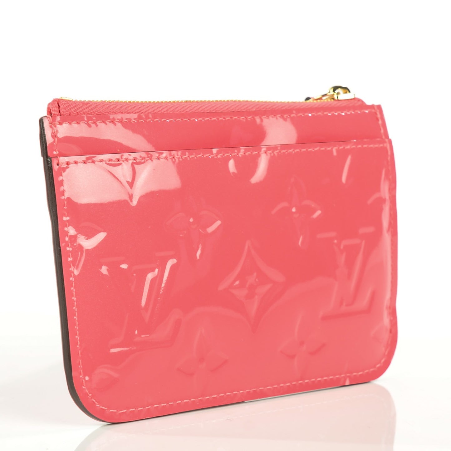 Vernis Key Pouch Rose Litchi