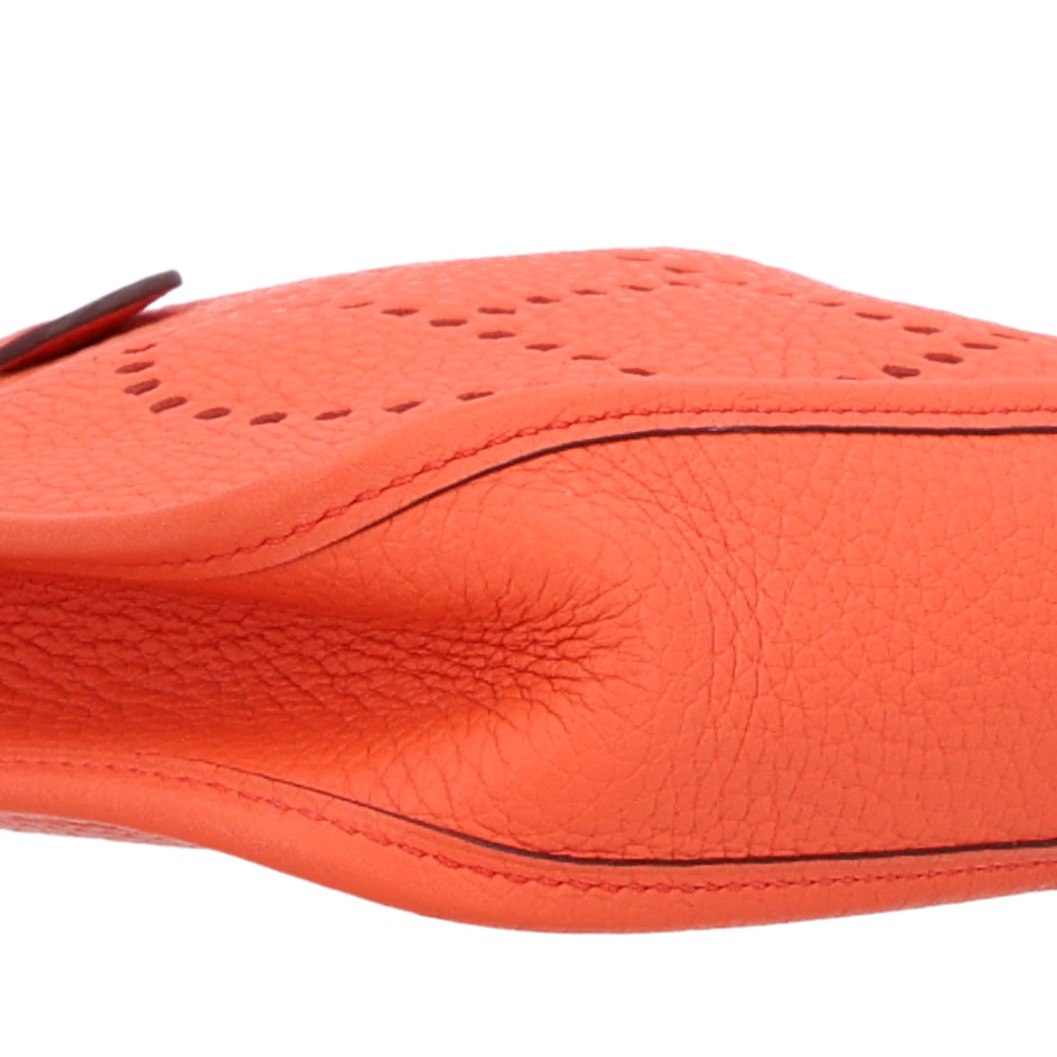 Hermes Taurillon Clemence Amazone Evelyne TPM Orange Poppy Bleu Saint Cyr 9 of 10