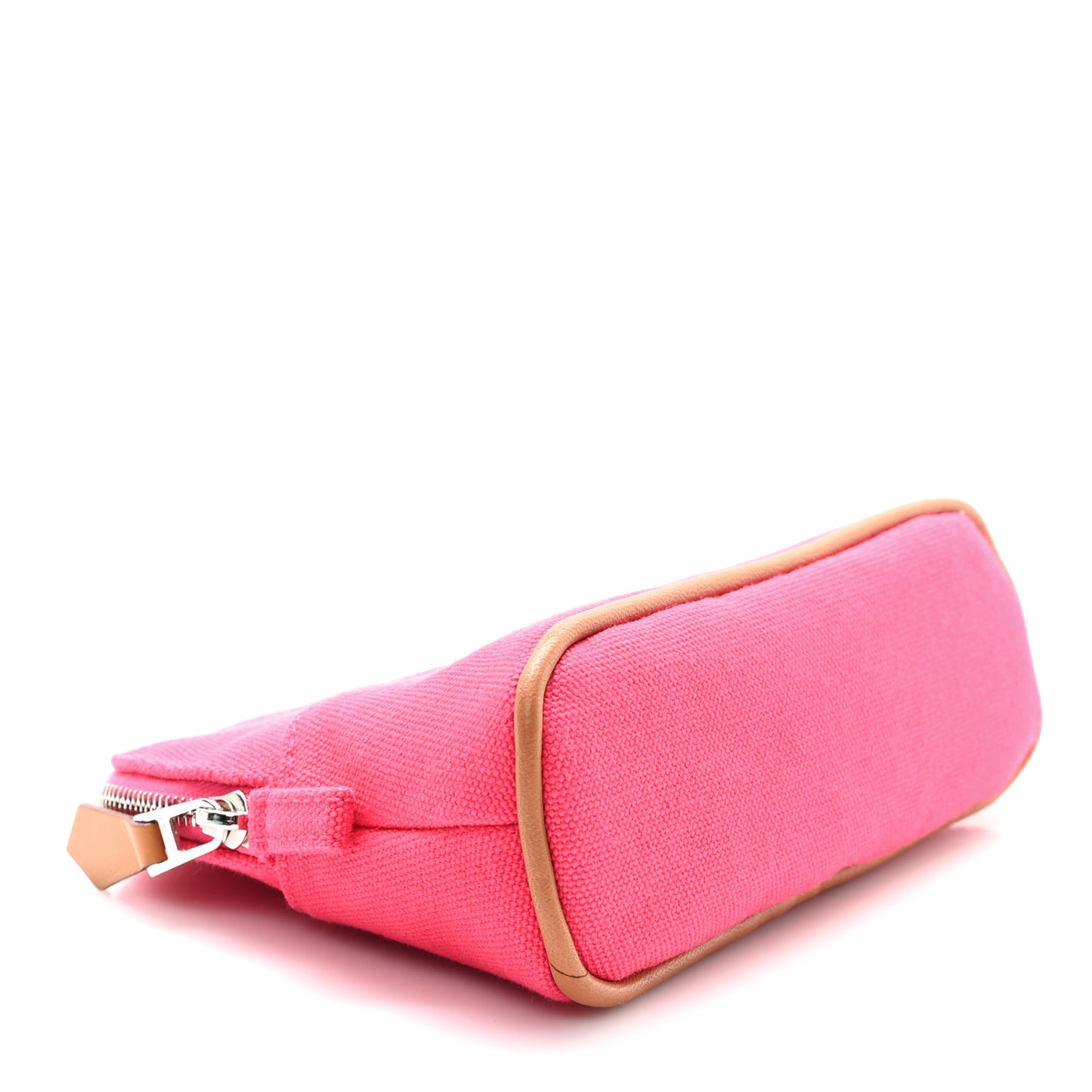 Cotton Canvas Mini Mini Bolide Travel Cosmetic Pouch Hibiscus