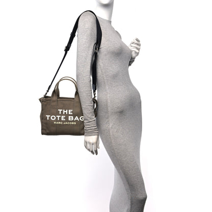 Marc Jacobs Cotton Canvas Small The Traveler Tote Bag Slate Green 2 of 10