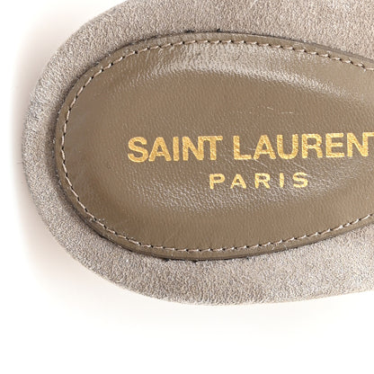 Saint Laurent Suede Faux Fur La 16 Mule Sandals 40 Gris Clair 8 of 10