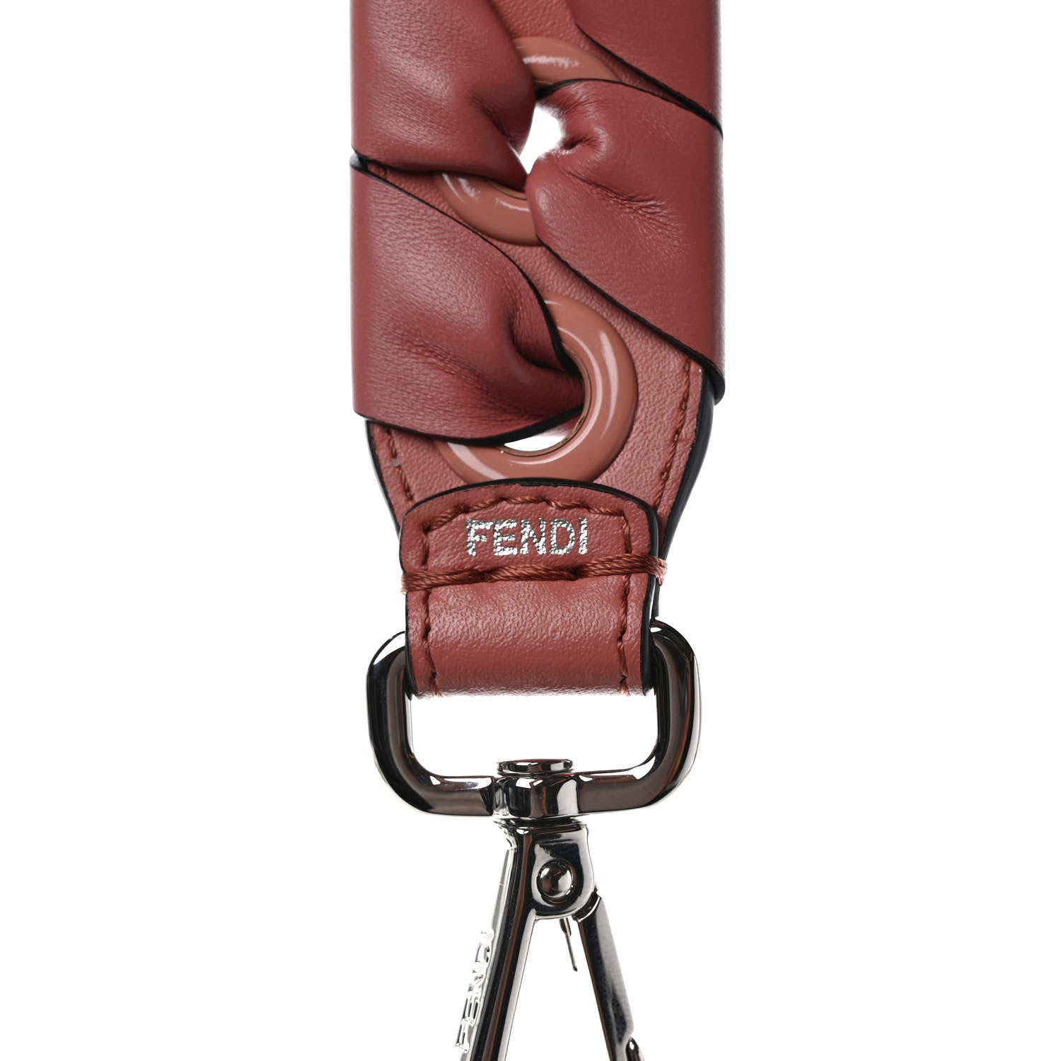 Fendi Vitello Liberty Shiny Nappa Lace Up Bow Mini Strap You Macaron 3 of 6