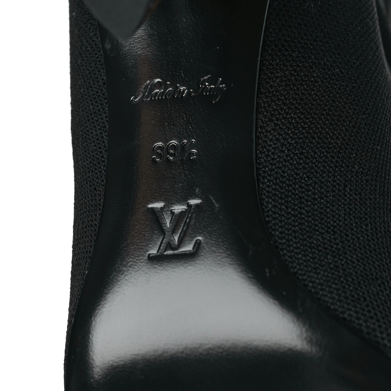 Louis Vuitton Monogram Stretch Fabric Silhouette Ankle Boots 39.5 Black 6 of 7