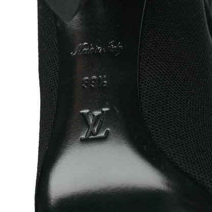Louis Vuitton Monogram Stretch Fabric Silhouette Ankle Boots 39.5 Black 6 of 7
