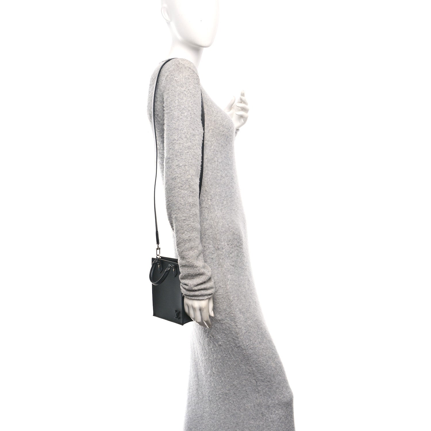 Louis Vuitton Epi Petit Sac Plat Black 2 of 10