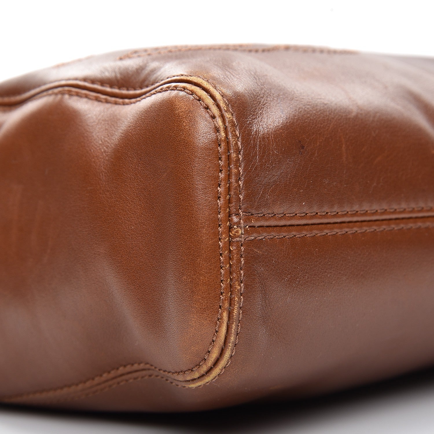 Chanel Lambskin CC Tote Brown 13 of 14