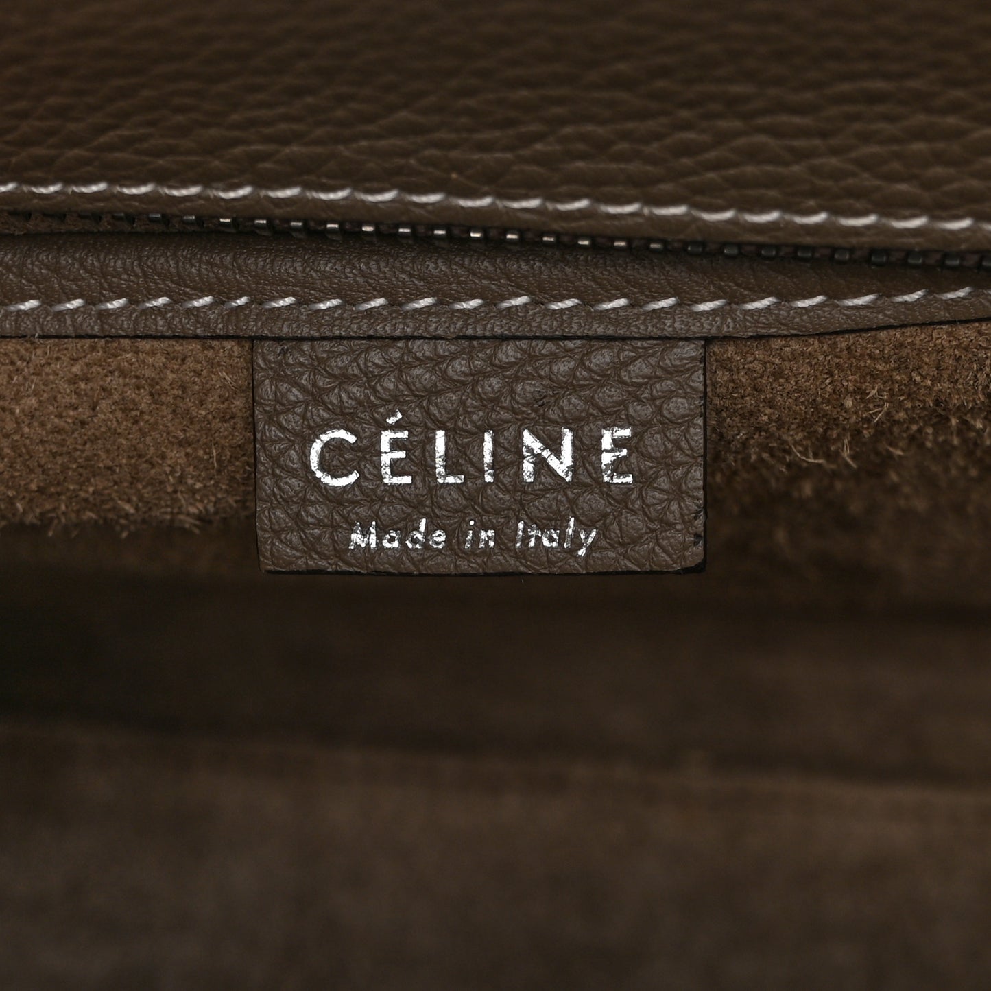 Drummed Calfskin Nano Luggage Souris