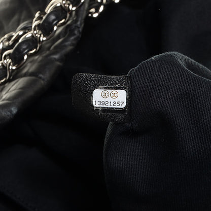 Chanel Aged Calfskin Oversized Reissue Drawstring Tote Black 7 of 7