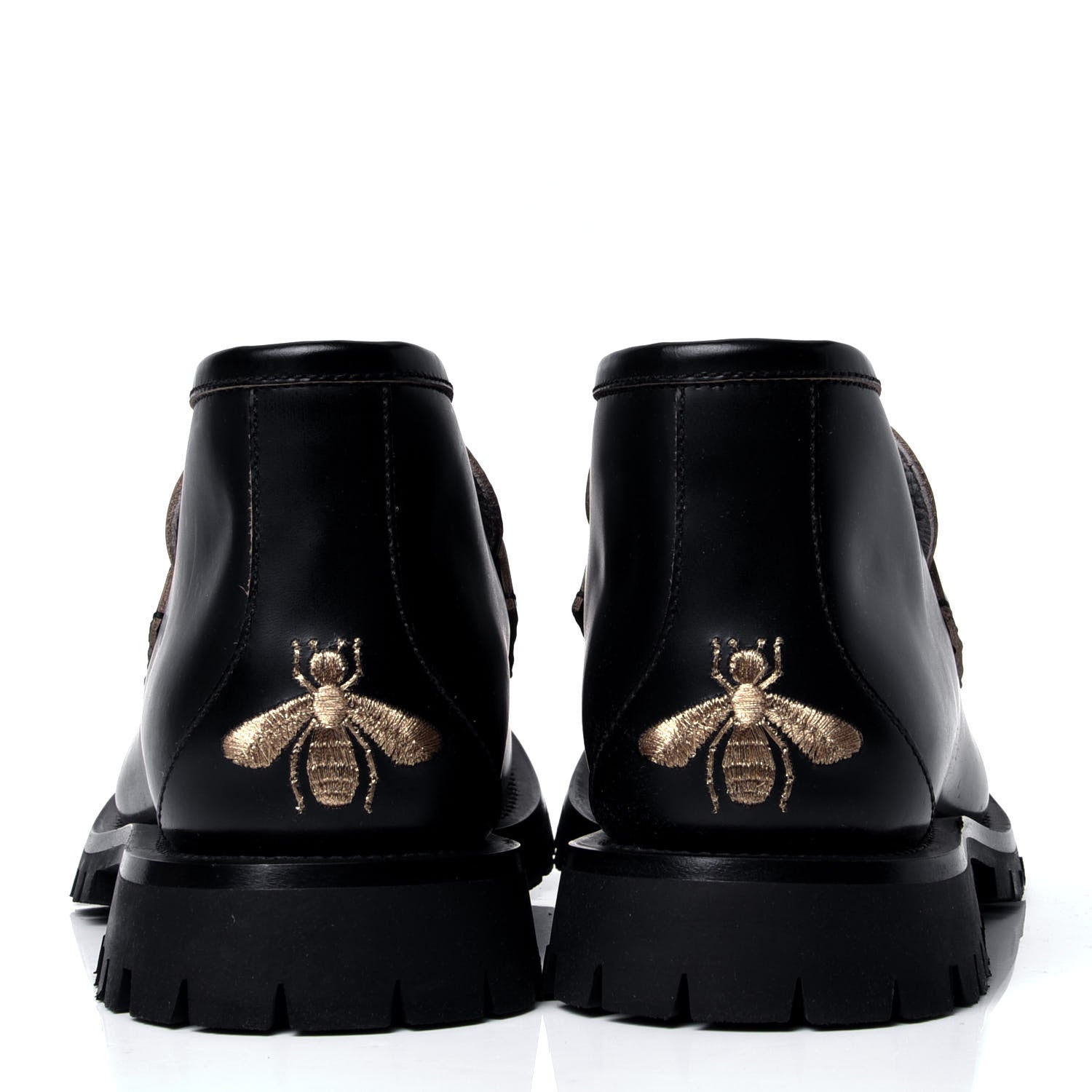 Gucci Cordovan Lux Mens Harald Horsebit Ankle Boots 9 Black 3 of 6