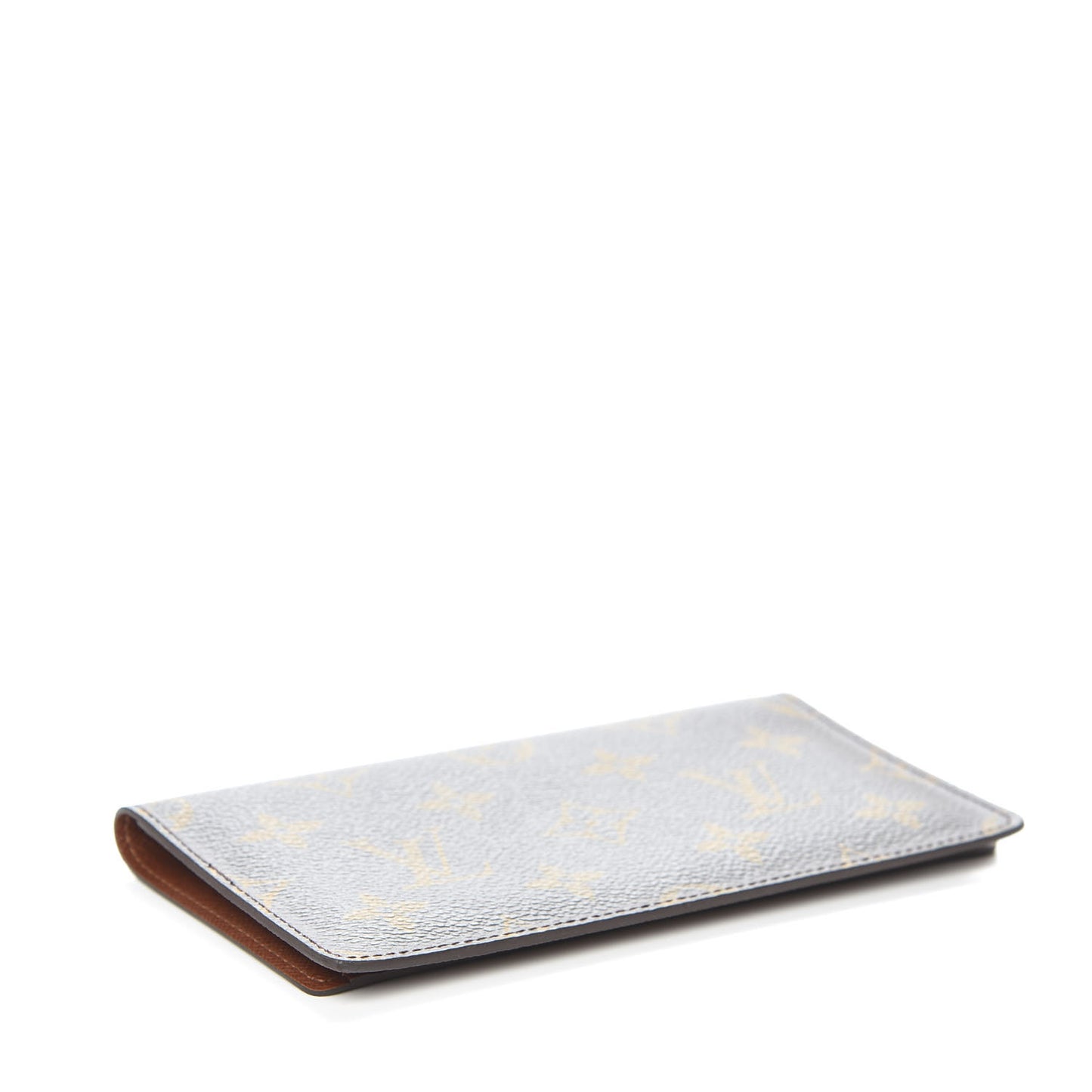 Monogram Simple Checkbook Holder Wallet Cover