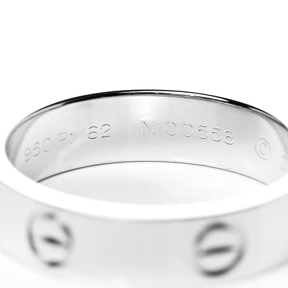 Cartier Platinum 5.5mm LOVE Ring 62 10 5 of 7