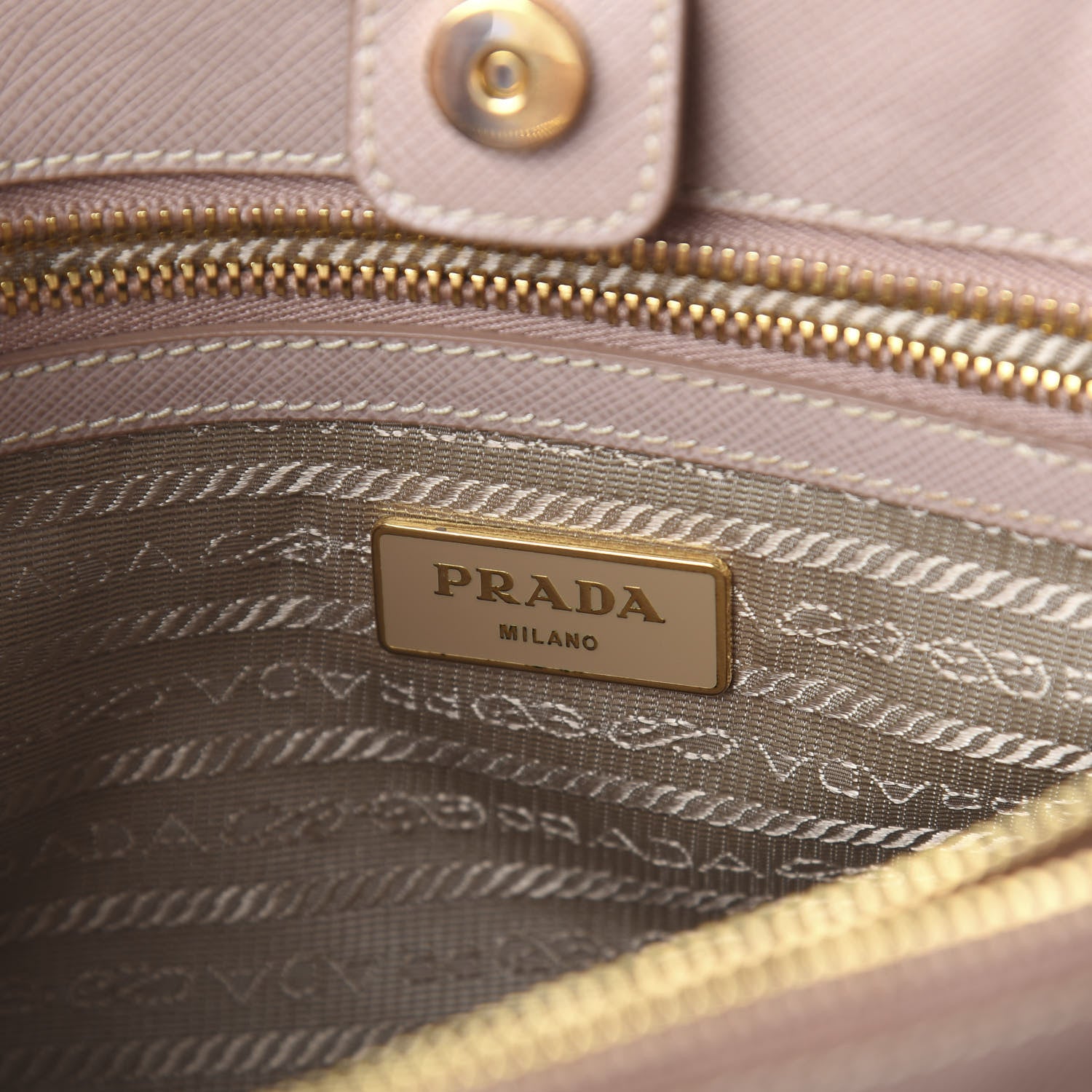 Prada Saffiano Lux Medium Tote Cammeo 5 of 8