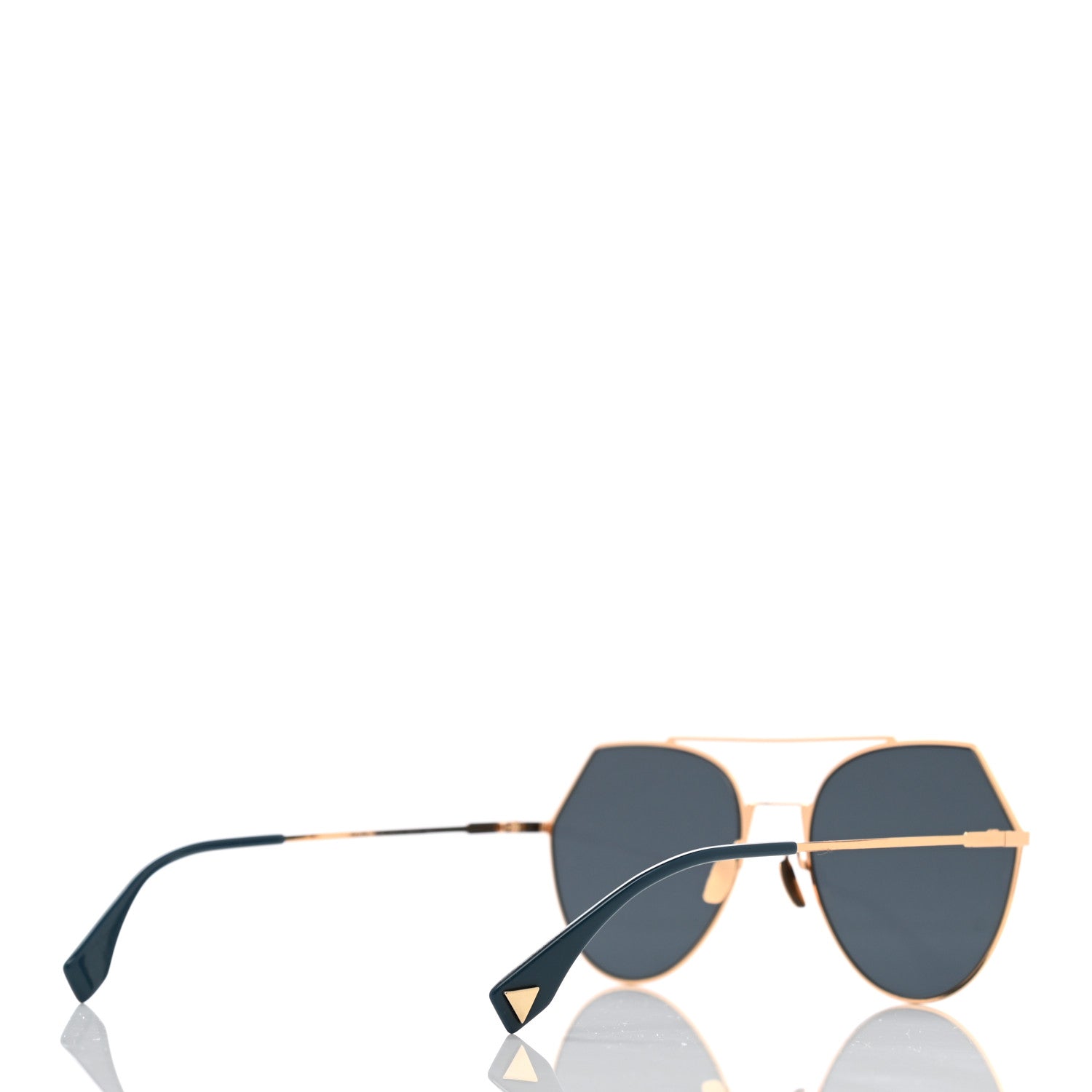 Fendi Metal Geometric Sunglasses FF 0194/S Gold 4 of 7