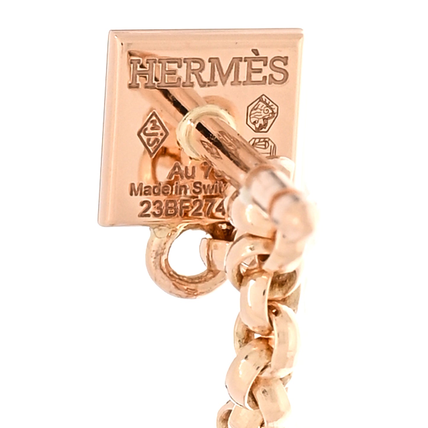 18K Rose Gold Diamond Clou d'H Left Climber Earring