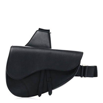 Christian Dior Calfskin Mens Saddle Bag Black 1 of 21