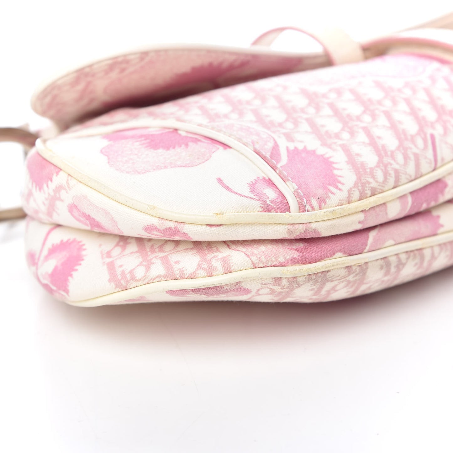 Monogram Floral Saddle Bag Pink